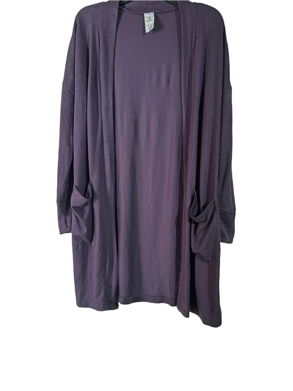 Plum Lightweight Cardigan with Pockets